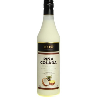 cóctel de piña colada con coco natural rallado botella 70 cl - 1010 Premium Drinks
