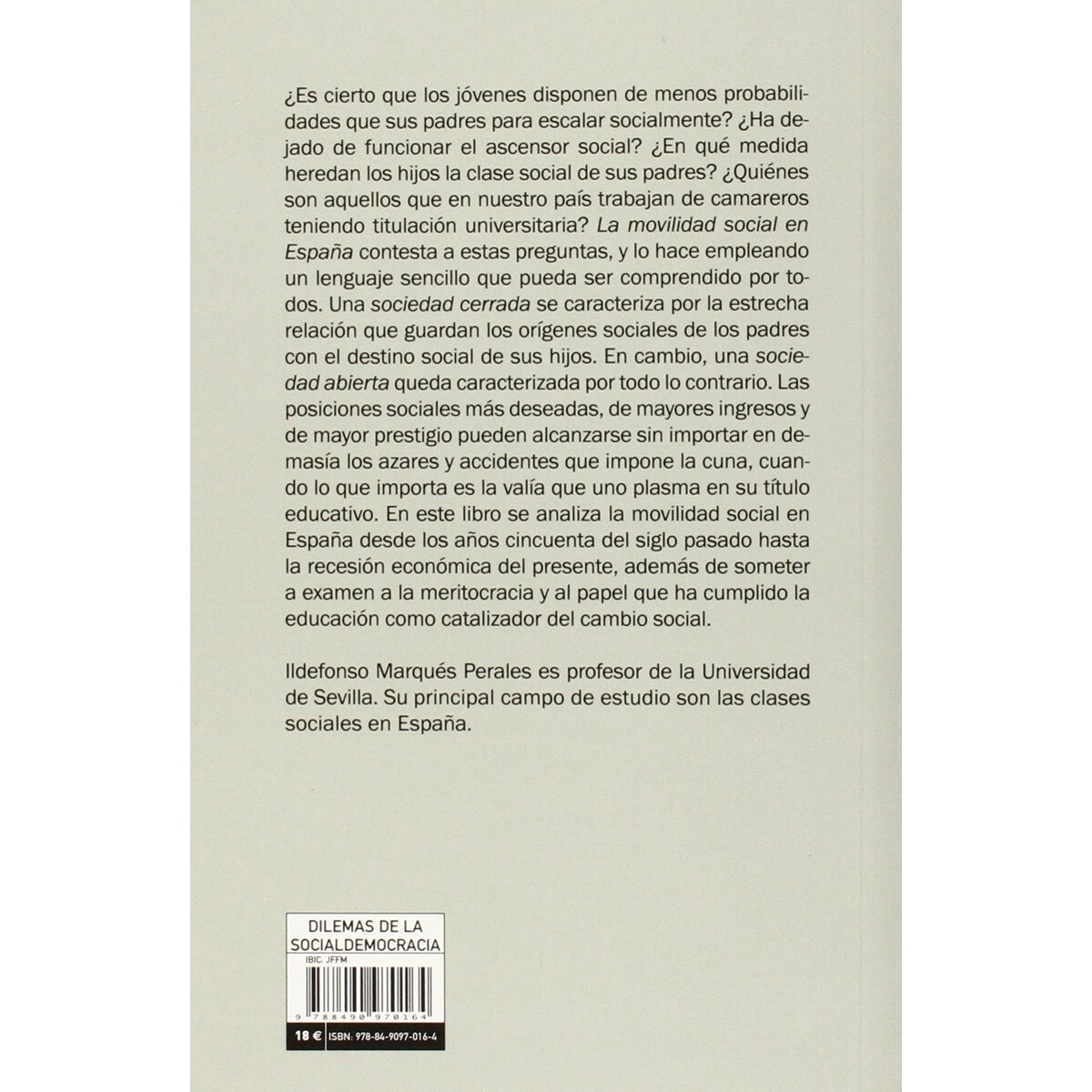 La movilidad social en España 2