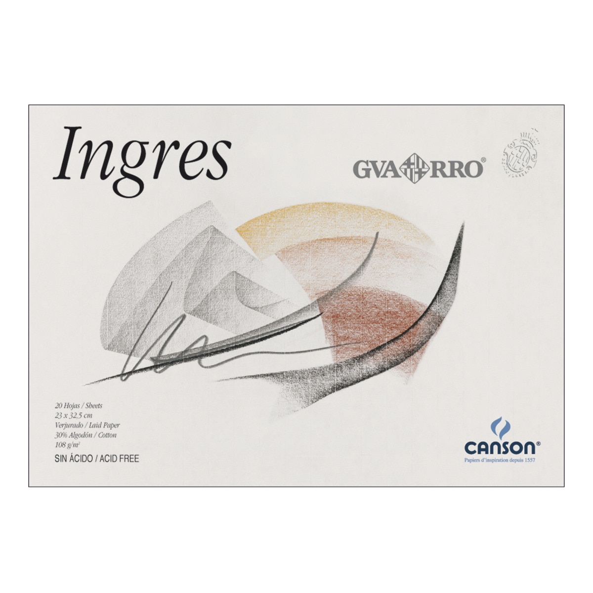 Imagen 0 de Bloc Encolado 20h. Guarro Ingres 30% Verj 108gr