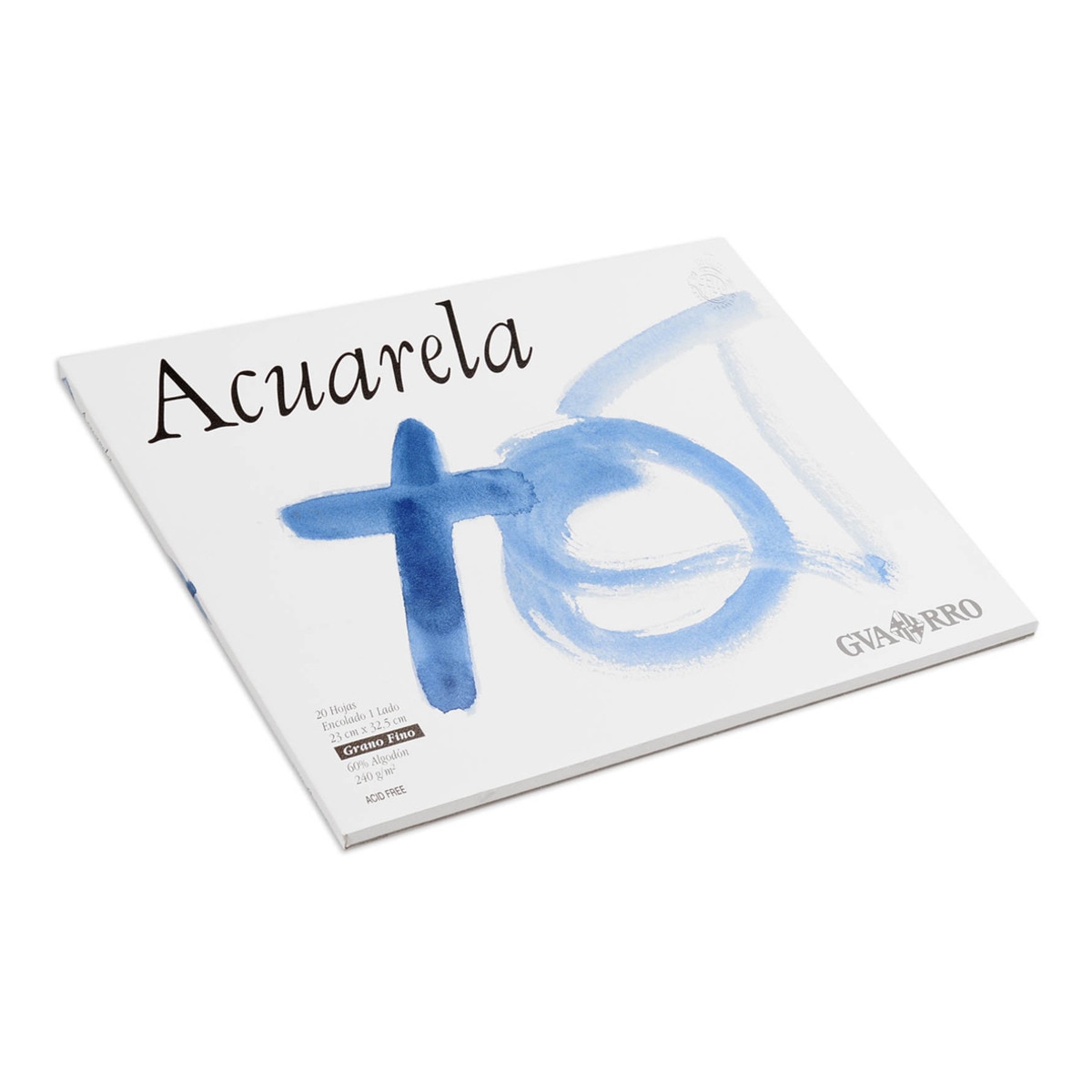 Imagem 0 de Bloco Colado 20 f. Guarro Aquarela 60% Fino 240 g