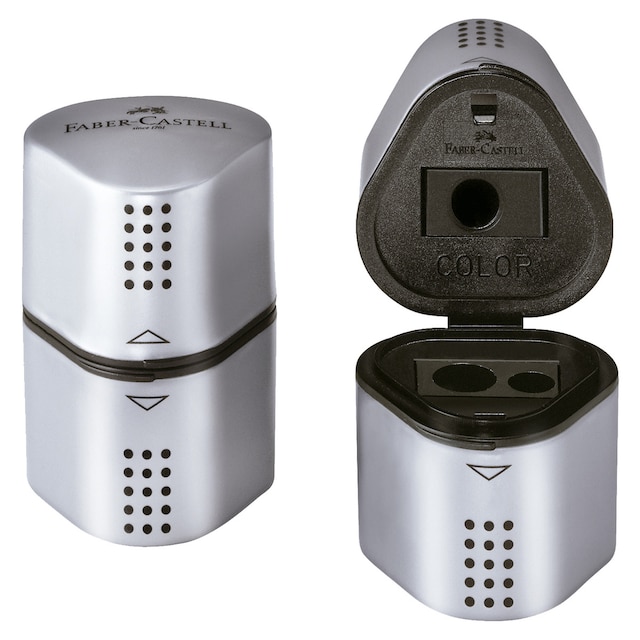 Imagen 0 de Afilalápices Trío GRIP Faber-Castell Color Plata