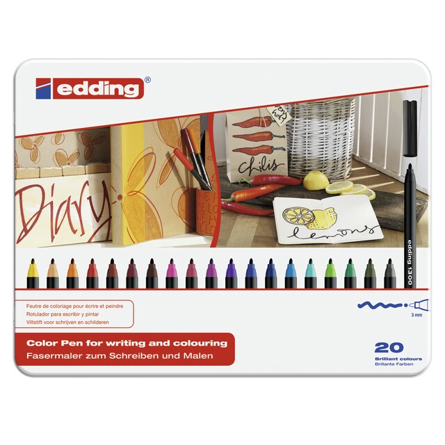 Imagen 0 de Estuche 20 Rotuladores Edding 1300