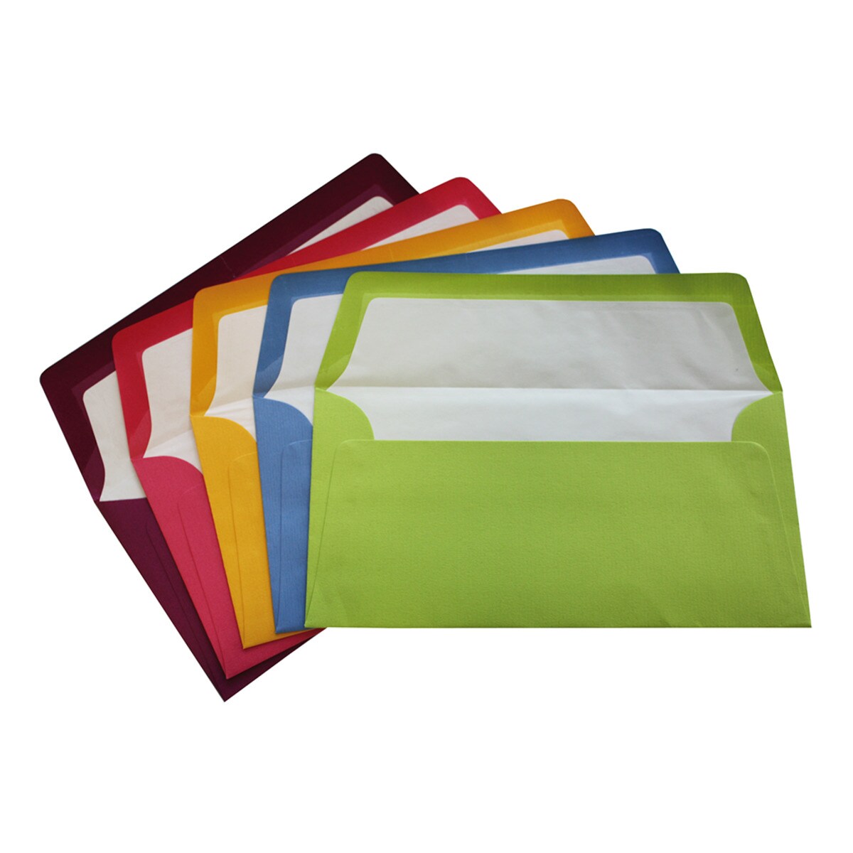 Envelope DL americano com interior forrado Rossler verde lima 2