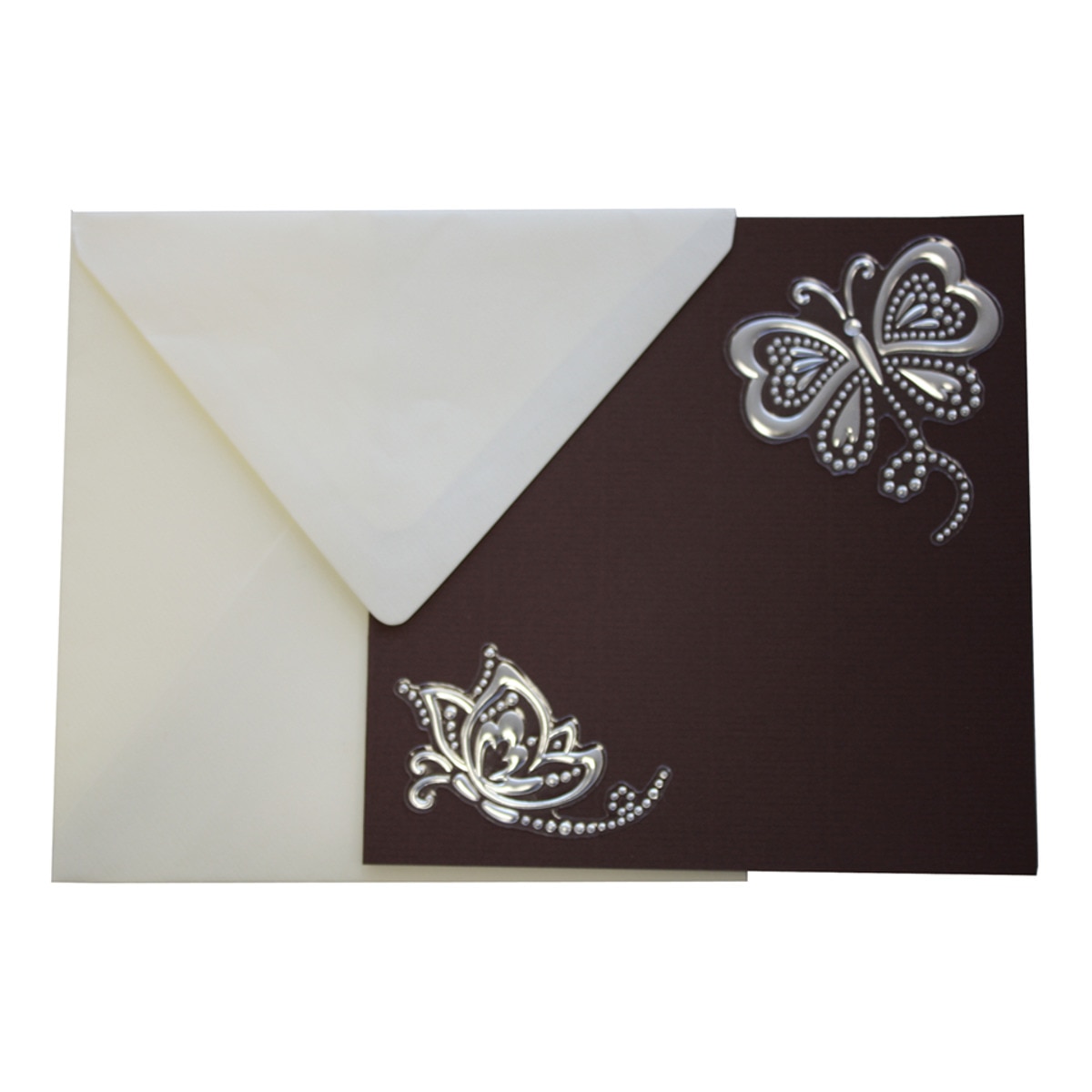 Pack de 5 unid. envelope quadrado com interior forrado cinzento pérola 3