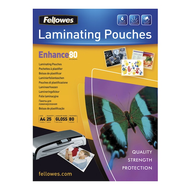 Imagen 0 de Pack de 25 Fundas Plastificar A4 Fellowes Brillo