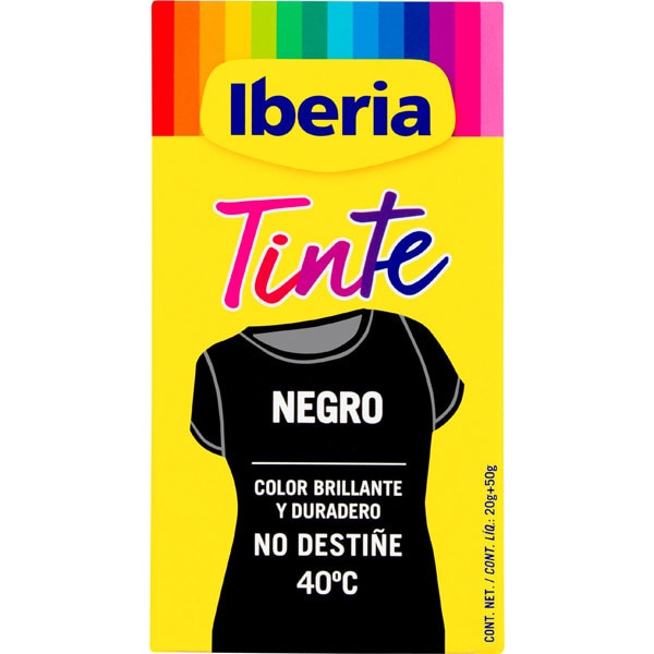 tinte para ropa cambia el color negro caja 2 sobres