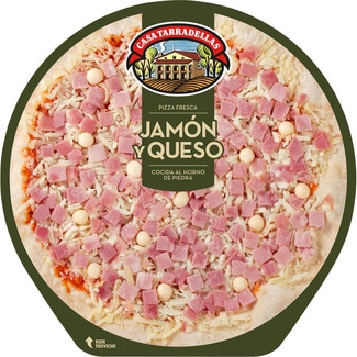 pizza de jamón y queso envase 405 g - Casa Tarradellas