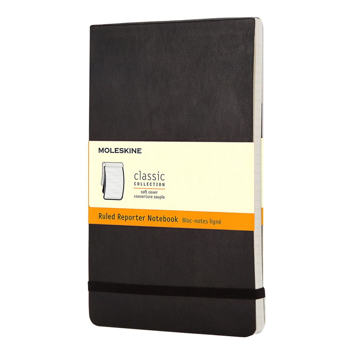 Imagem 0 de Caderno Tipo Repórter Clássico Pocket de linhas Preto