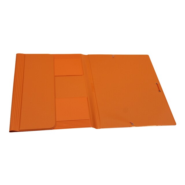 Imagen 0 de Carpeta Folio Solapas PVC con Gomas naranja Saro
