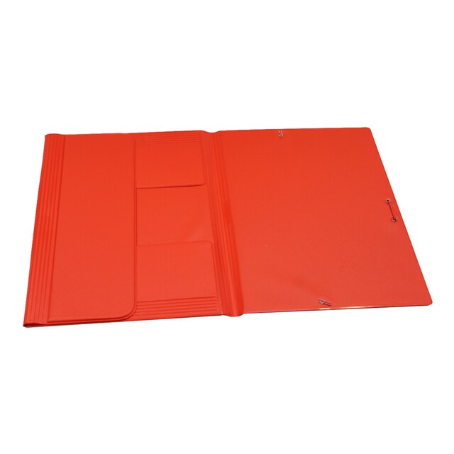 Imagen 0 de Carpeta Folio Solapas PVC con Gomas rojo Saro