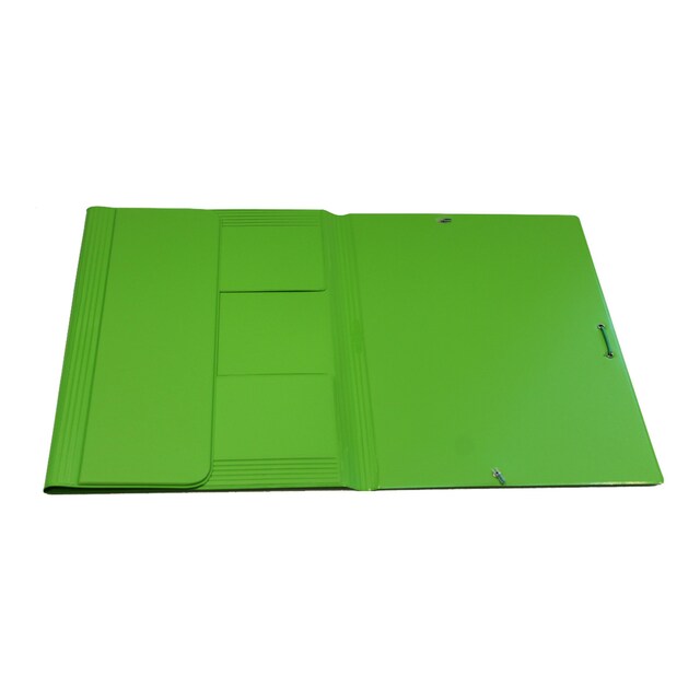 Imagen 0 de Carpeta Folio Solapas PVC con Gomas verde Saro