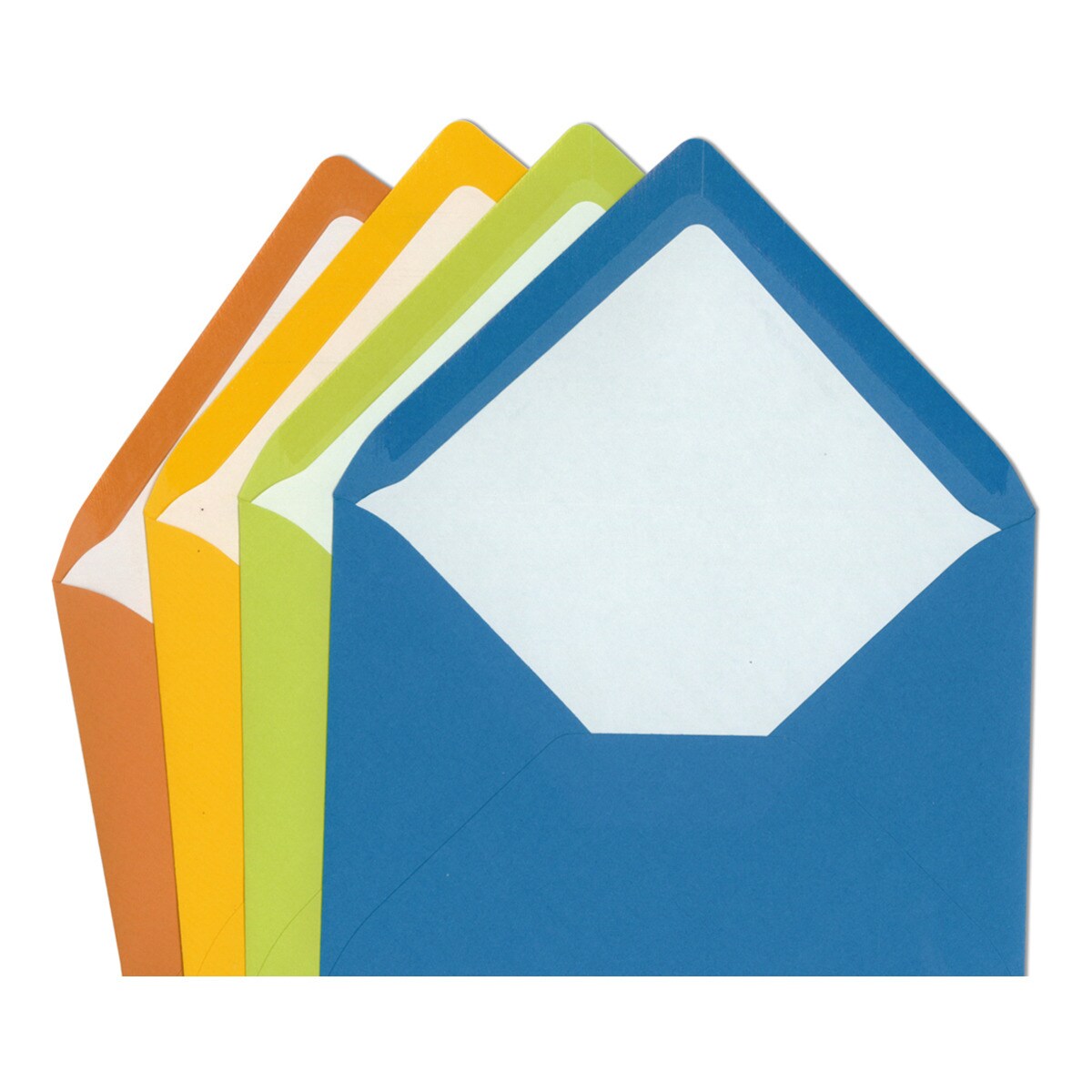 Pack 5 unids. Envelope C7 com interior forrado verde lima Rossler 2