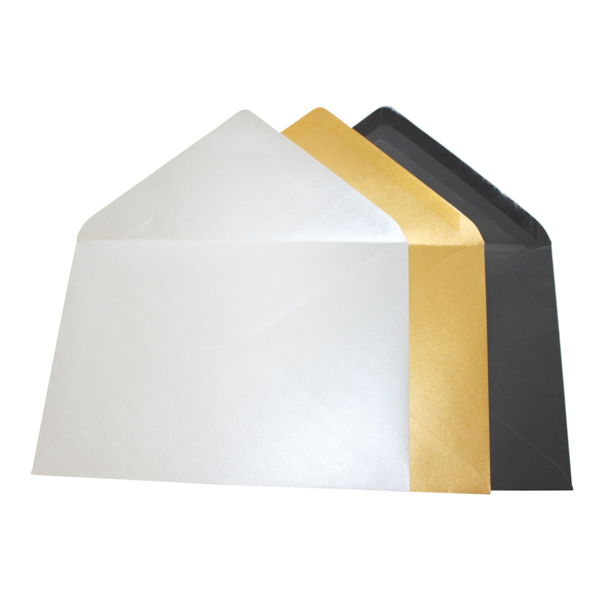 Pack 5 unids. Envelope C7 com interior forrado preto Rossler 2