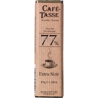 Chocolate Extra Preto 77% de Cacau embalagem 45 g - Café-tasse