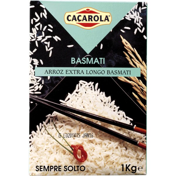 Caçarola Arroz Basmati embalagem 1 kg