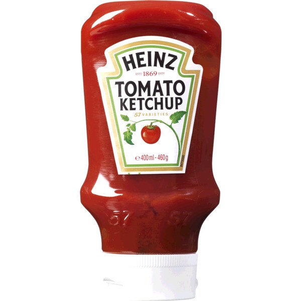 Heinz Top Down Ketchup embalagem 460 g