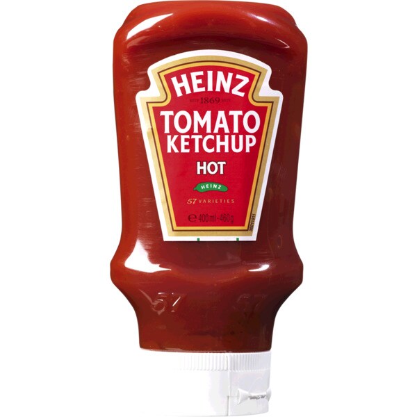 Heinz Hot Ketchup Squeeze frasco 460 g