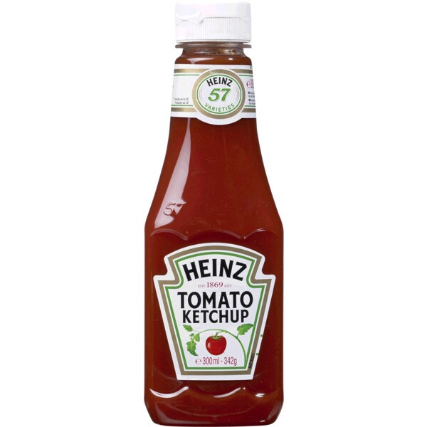 Heinz Ketchup Squeezable frasco 342 g