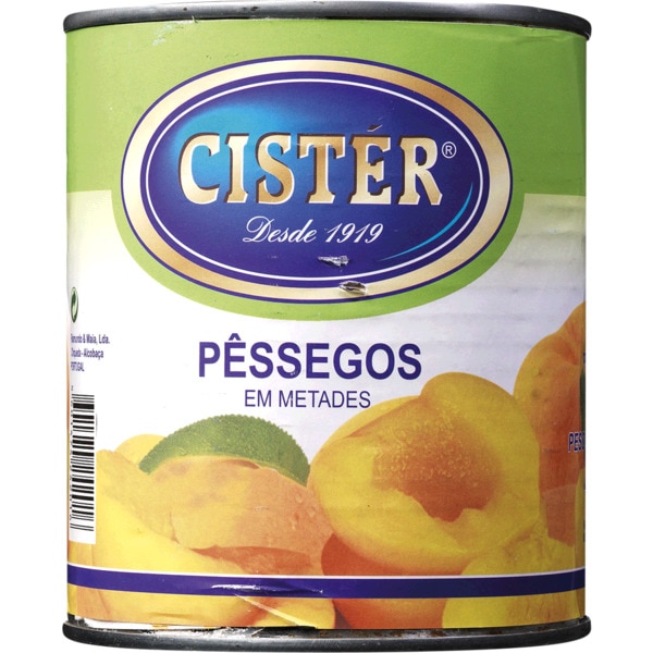 Pêssego Metades em Calda lata 840 g