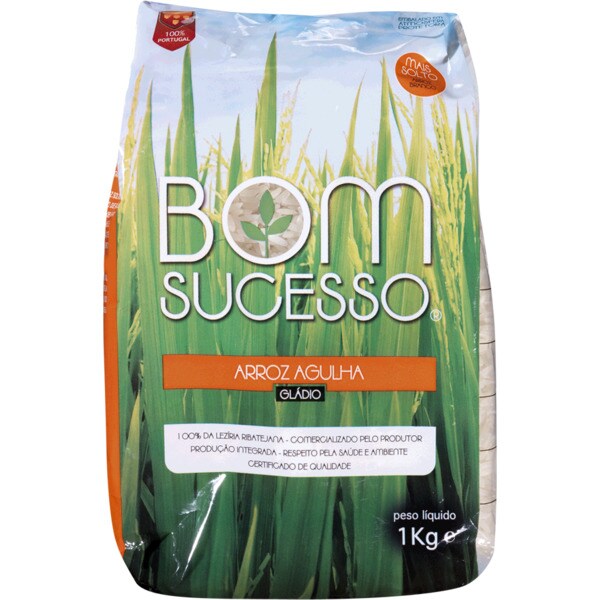 Bom Sucesso Arroz Agulha Extra Longo embalagem 1 kg