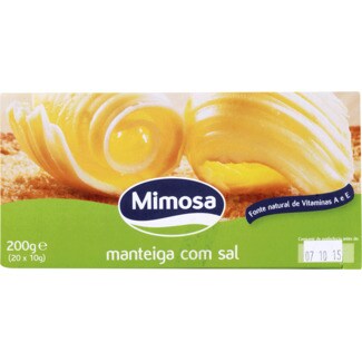 Mimosa Manteiga com Sal Pack 20 embalagem 10 g