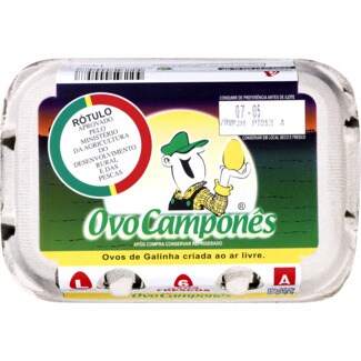 Casa do Aido Ovos Camponeses Classe L embalagem 6 unidades