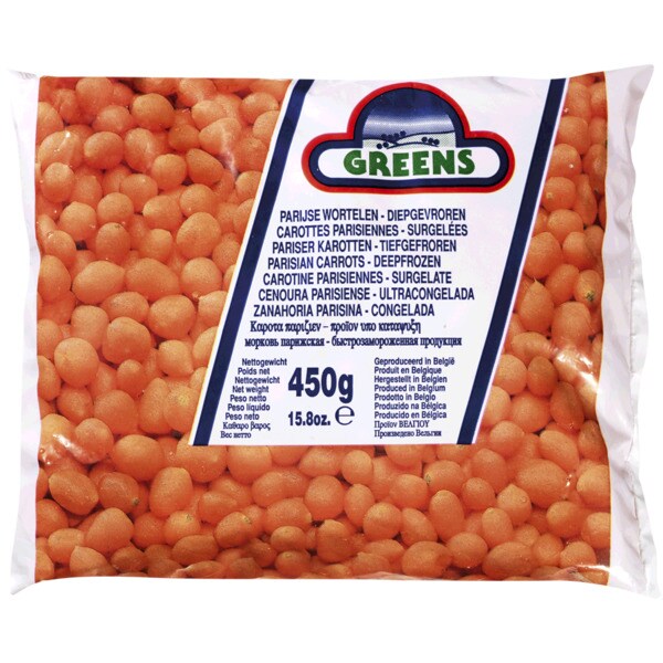 Greens Cenoura Parisiense embalagem 450 g