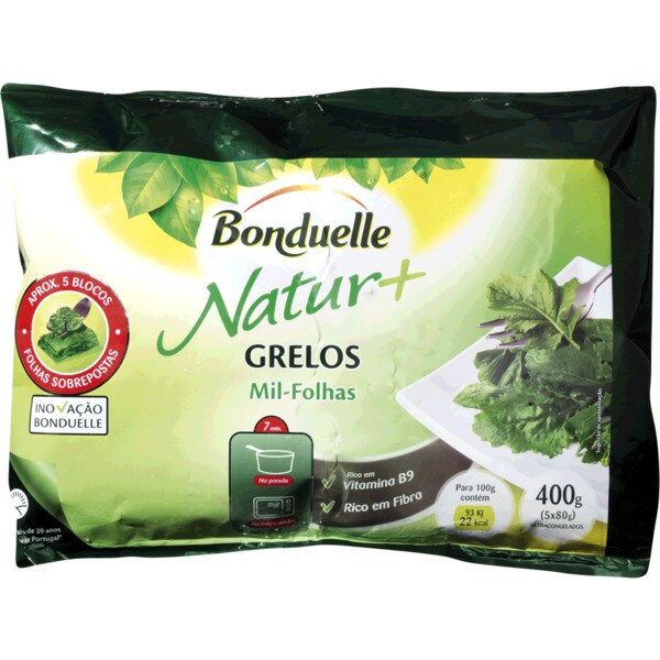 Bonduelle Grelos Natur + embalagem 400 g