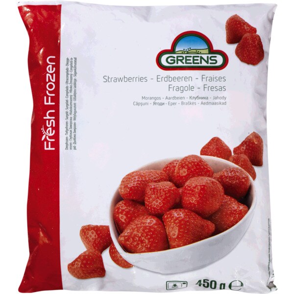 Greens Morangos embalagem 450 g