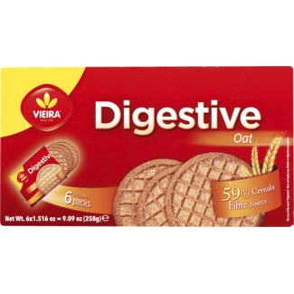 Bolachas de Aveia embalagem 258 g - Vieira Digestive