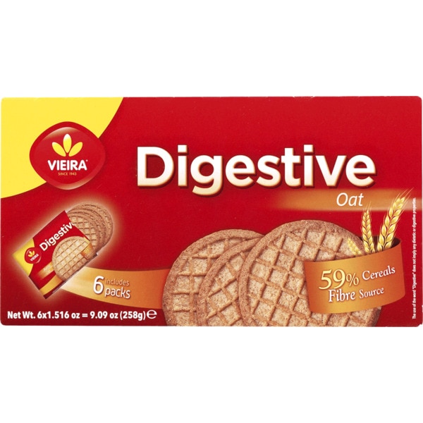 Bolachas de Aveia embalagem 258 g