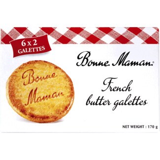 Bonne Maman Galettes Bolachas de Manteiga embalagem 170 g