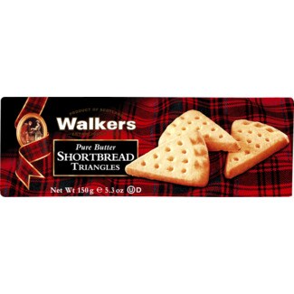 Walkers Shortbread Bolachas de Manteiga Triangles embalagem 150 g