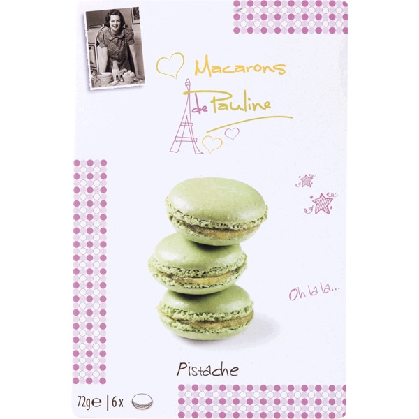 Bolachas Macarons de Pistacho Pack 6 embalagem 72 g