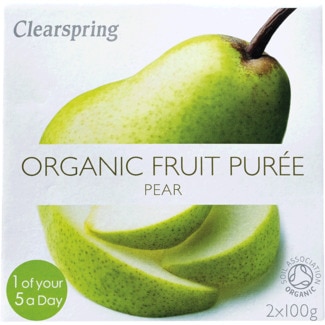 Puré de Pera Biológico Pack 2 embalagem 100 g - Clearspring