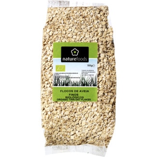 Flocos de Aveia Finos Biológicos embalagem 500 g - Naturefoods