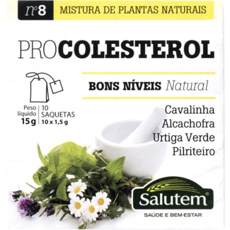 Chá Pro Colestrol embalagem 15 g - Salutem