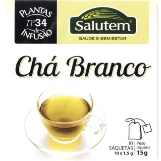 Chá Branco embalagem 15 g - Salutem
