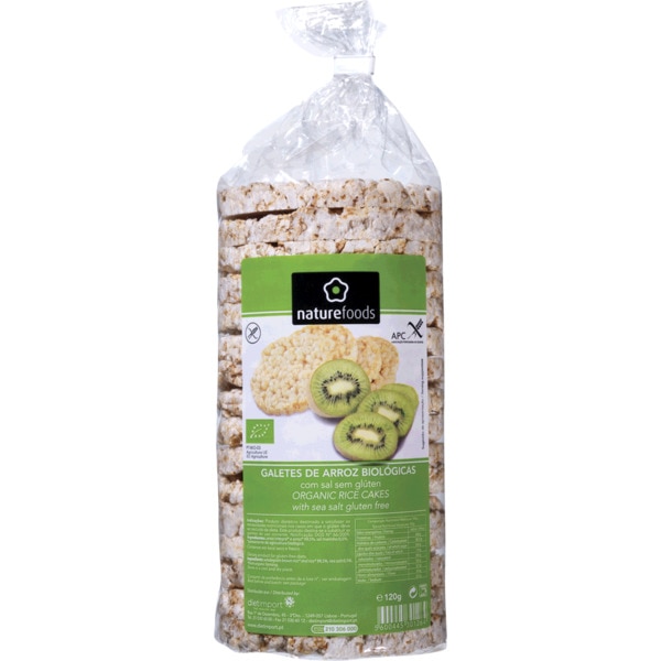 Tortas de Arroz com Sal Biológicas embalagem 120 g