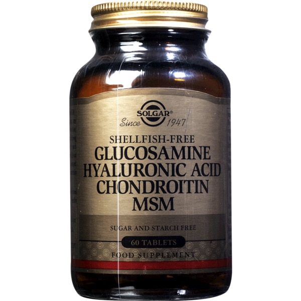 Glucosamine Hyaluronic Acid Chondroitin MSM frasco 60 cápsulas