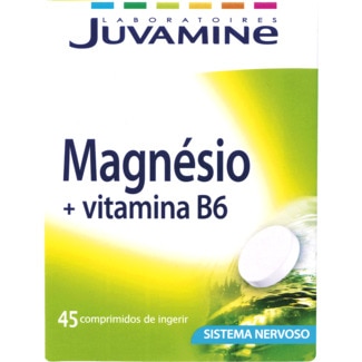 Magnésio + Vitamina B6 embalagem 45 unidades - Juvamine