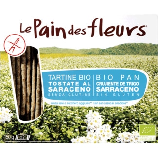 Tostas com Trigo Sarraceano sem Açúcar Biológicas embalagem 150 g - Le Pain Des Fleurs