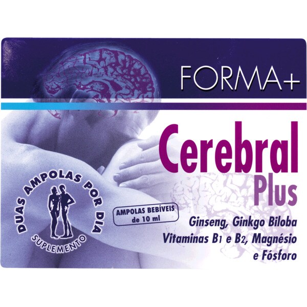 Cem Porcento Cerebral Plus embalagem 15 unidades