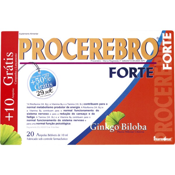 Fharmonat Procerebro Forte 20 Ampolas + 20 Grátis embalagem 300 ml