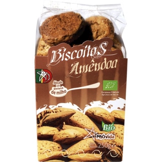 Biscoitos de Amêndoa Biológicos embalagem 250 g - Próvida