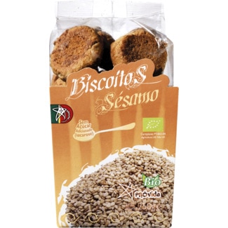 Biscoitos de Sésamo Biológicos embalagem 250 g - Próvida