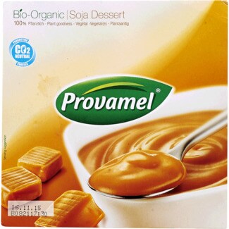 Provamel Sobremesa de Soja com Caramelo Biológica Pack 4 embalagem 125 g