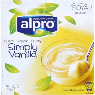 Alpro Sobremesa de Soja com Baunilha Pack 4 embalagem 125 g