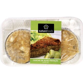 Naturefoods Quiche de Alho Francês embalagem 180 g