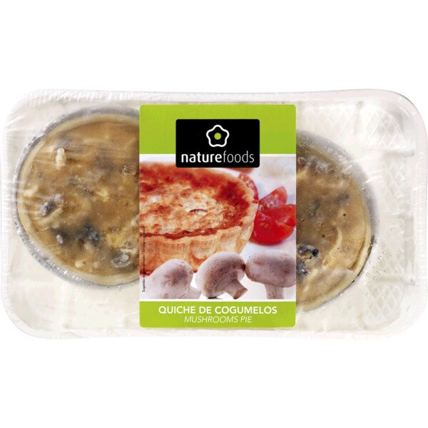 Naturefoods Quiche de Cogumelos Pack 2 embalagem 180 g